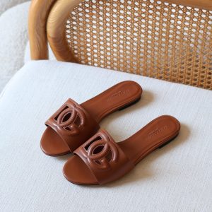 Dolce & Gabbana Brown Leather Sandals