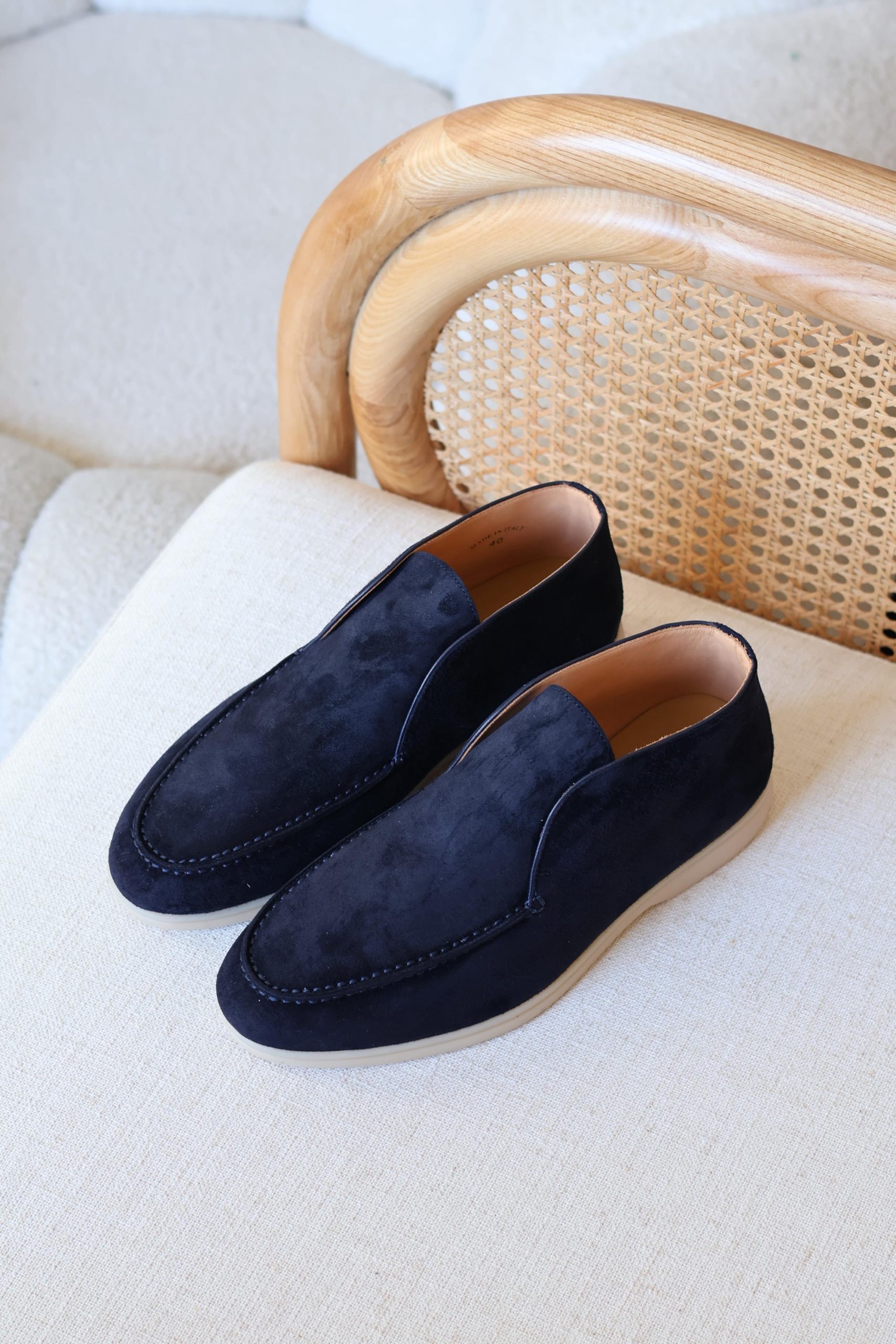 Loro Piana Open Walk Suede Boots Rubber Sole - Image 6