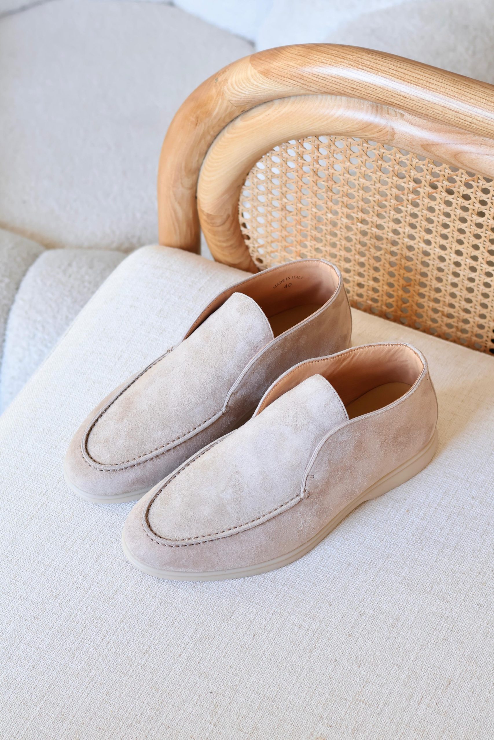 Loro Piana Open Walk Suede Boots Rubber Sole - Image 3