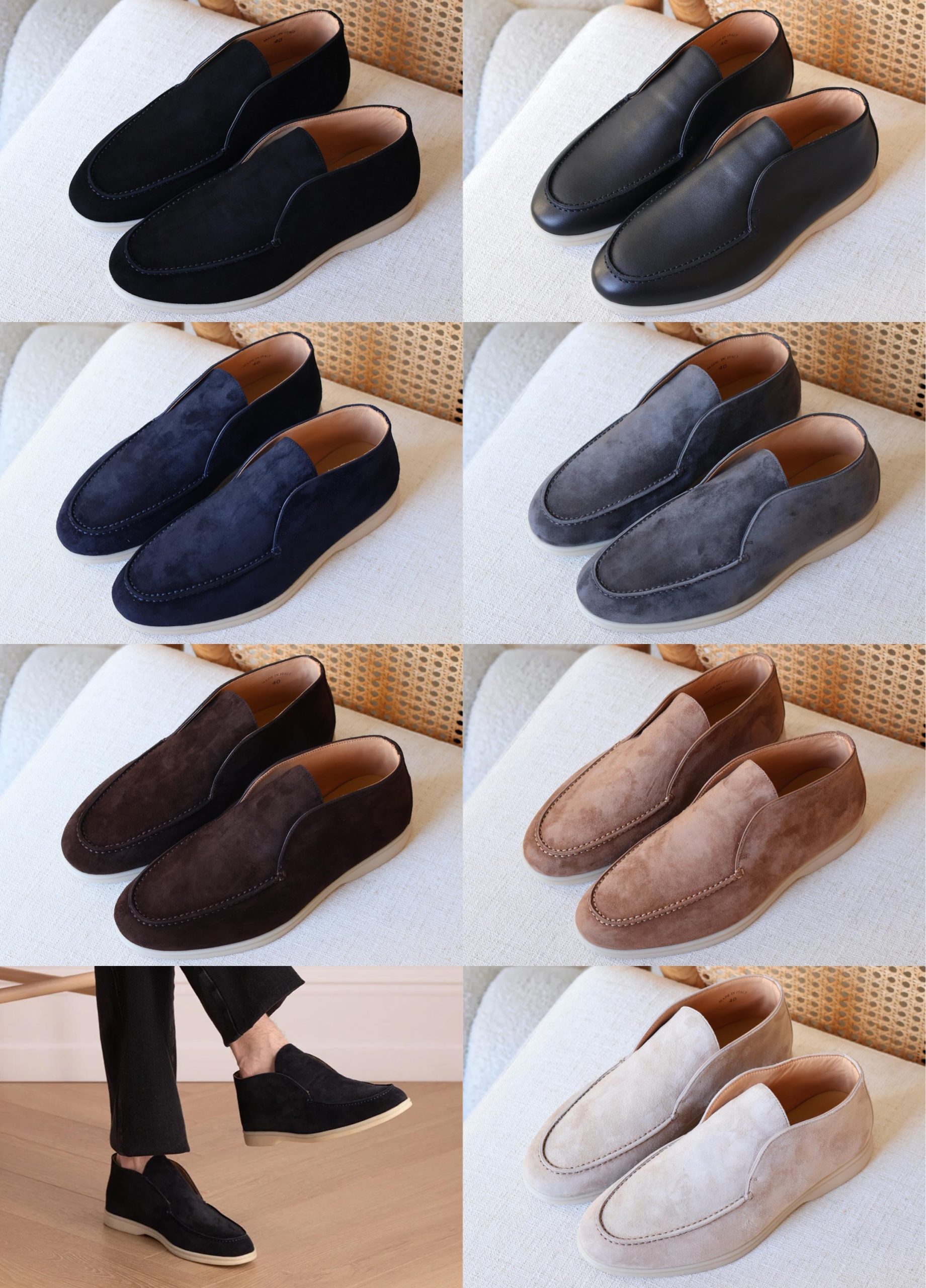 Loro Piana Open Walk Suede Boots Rubber Sole - Image 15