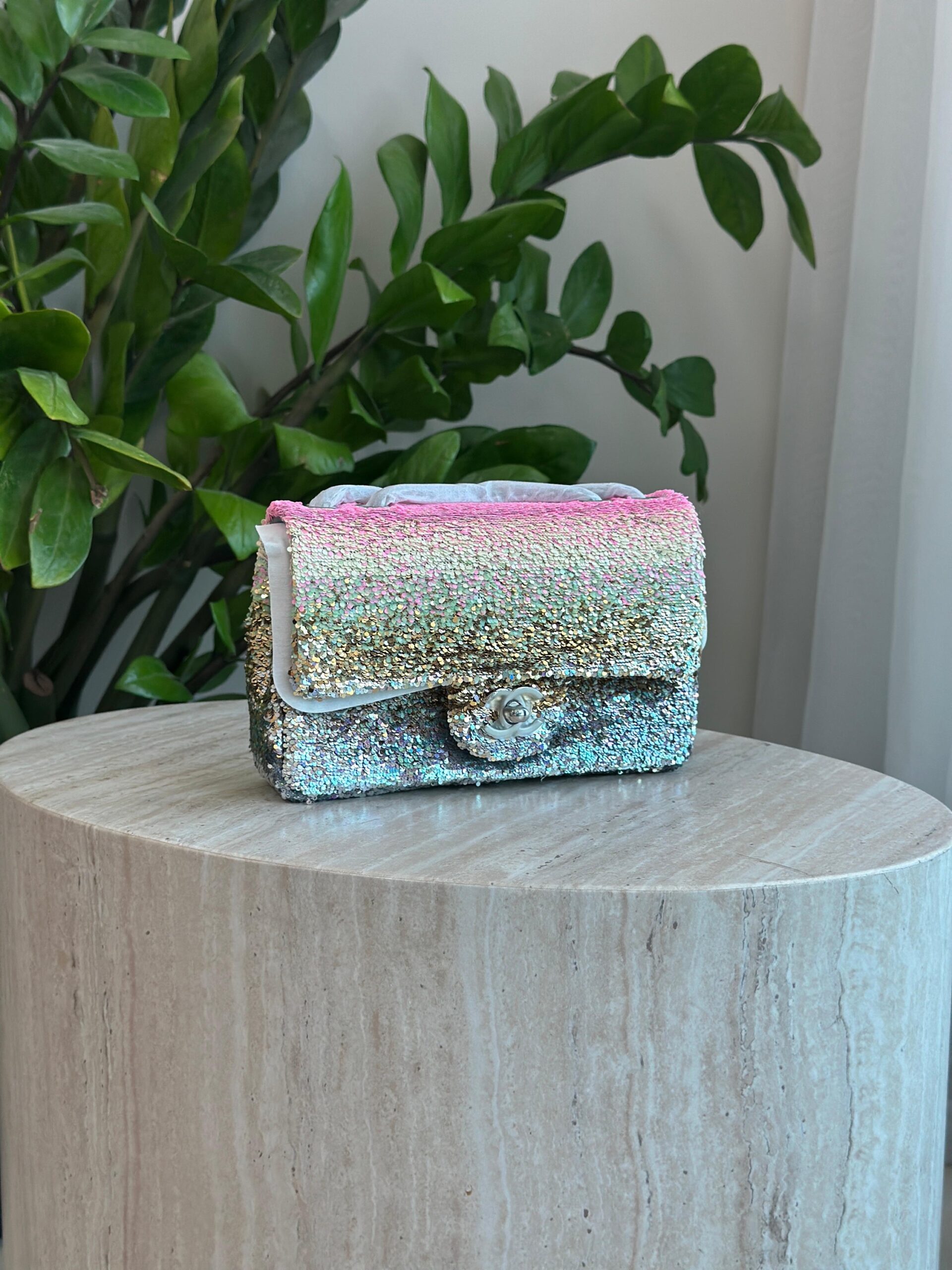 Chanel Sequin Flap Bag - Image 2