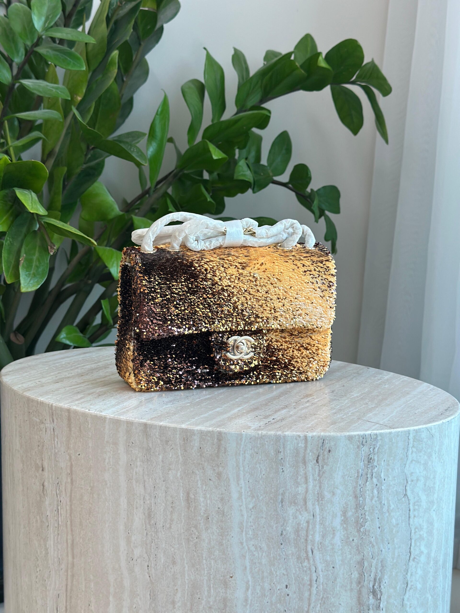 Chanel Sequin Flap Bag