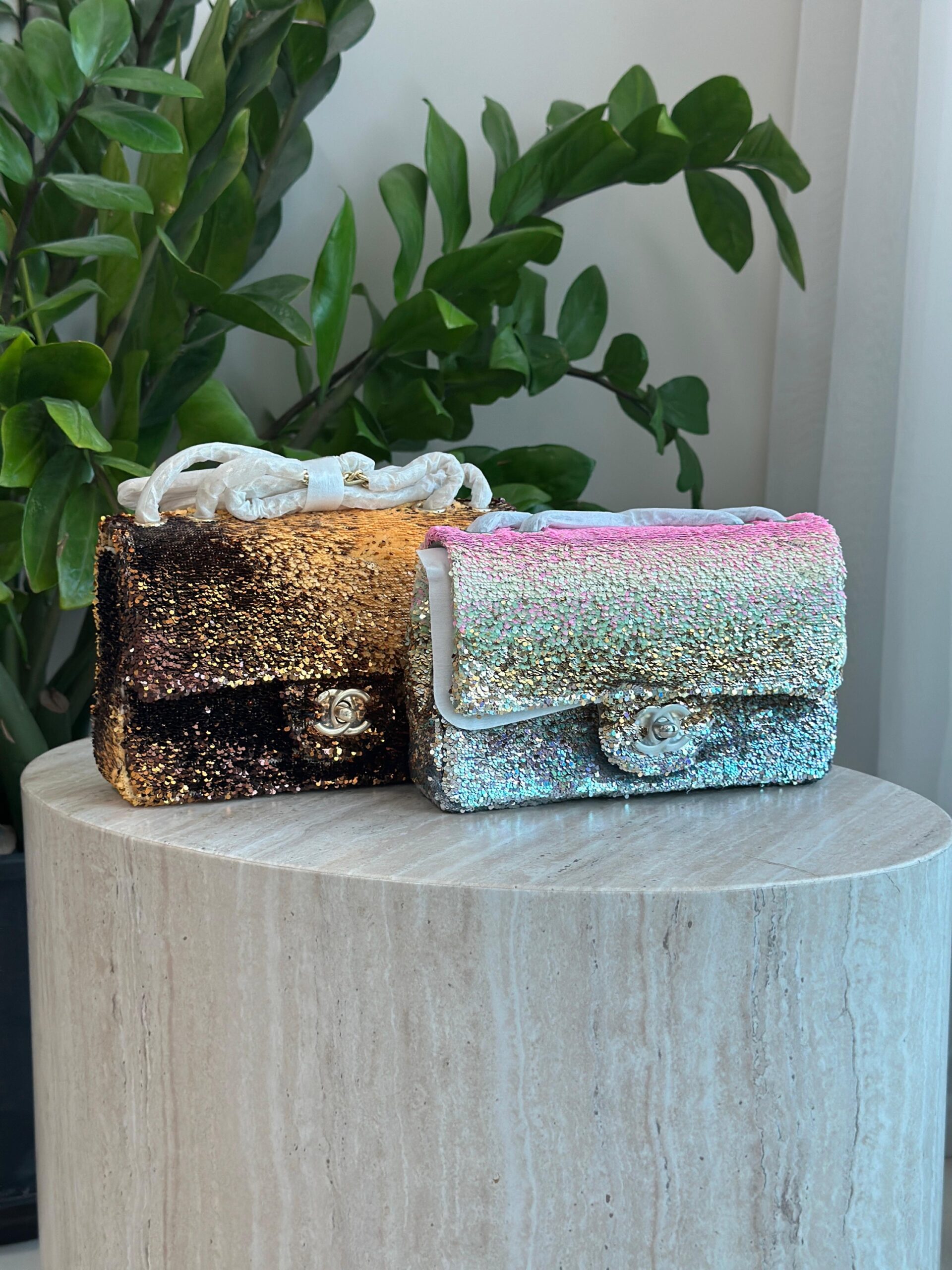Chanel Sequin Flap Bag - Image 3