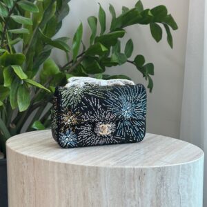 Chanel Tri-Color Faux Pearl Classic Flap Bag