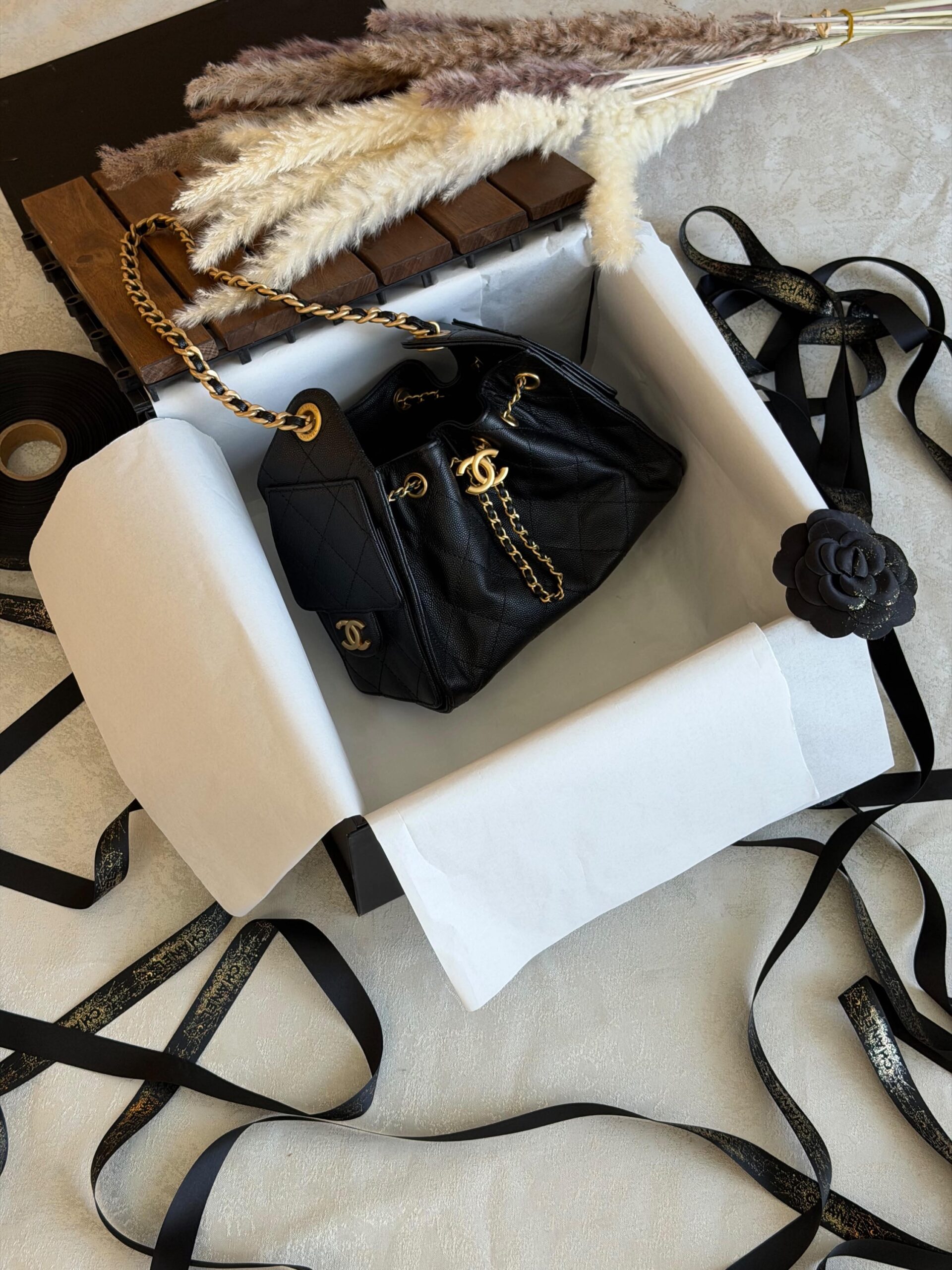 Chanel 25 Mini HandBag Suede Calfskin And Features Gold Metal Hardware - Image 25