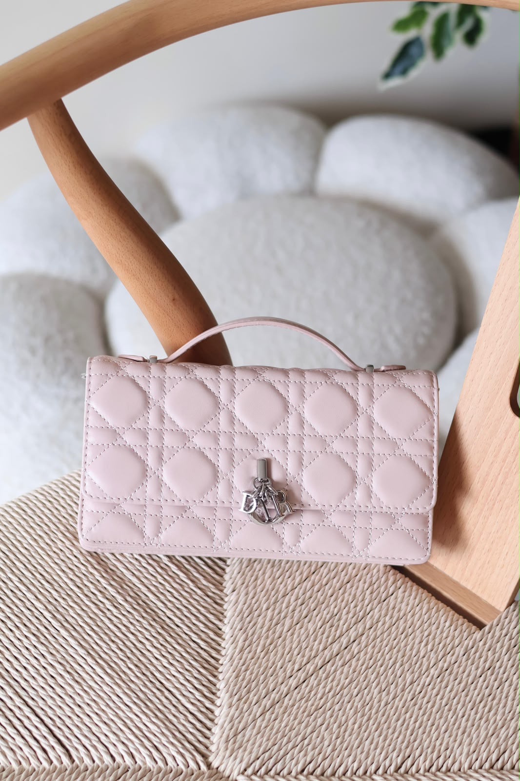 Dior My Dior Mini Bag Cannage Stitching And Silver-Finish D.I.O.R. charms - Image 3
