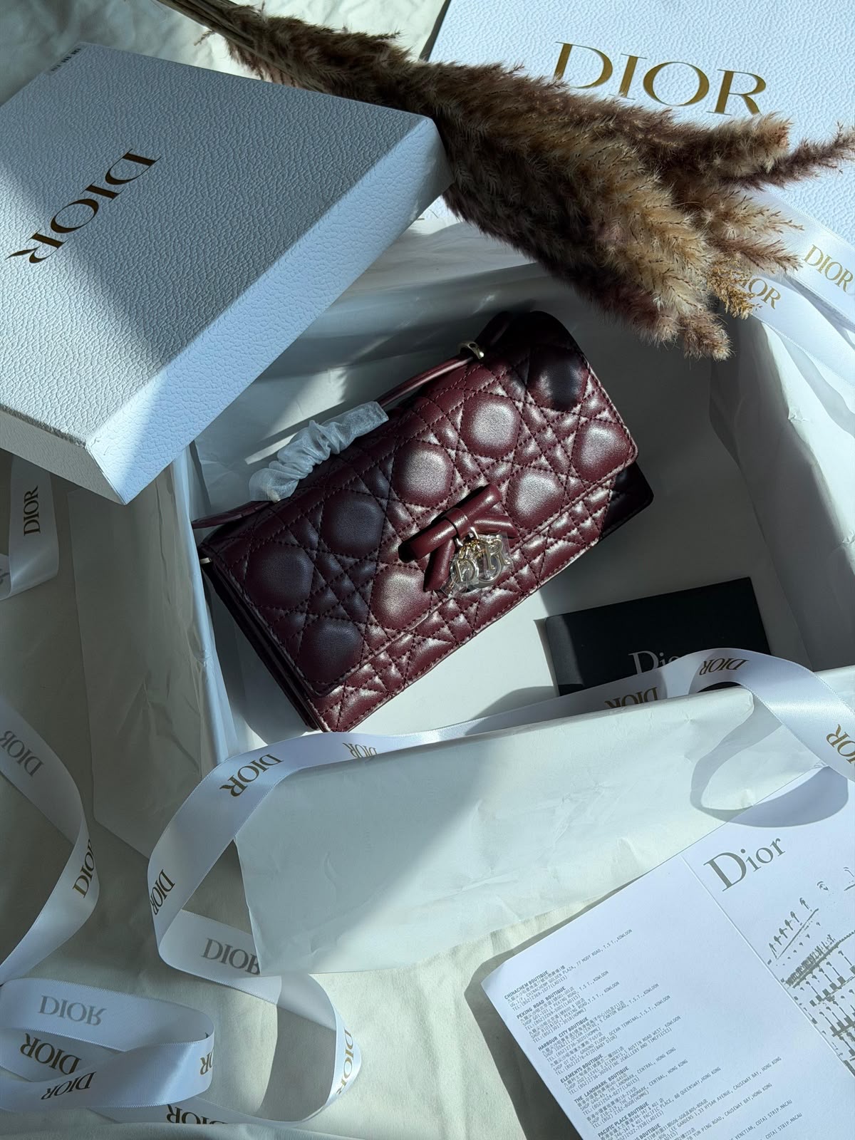 Dior Lady Dior Handbag Cannage Stitching - Image 11