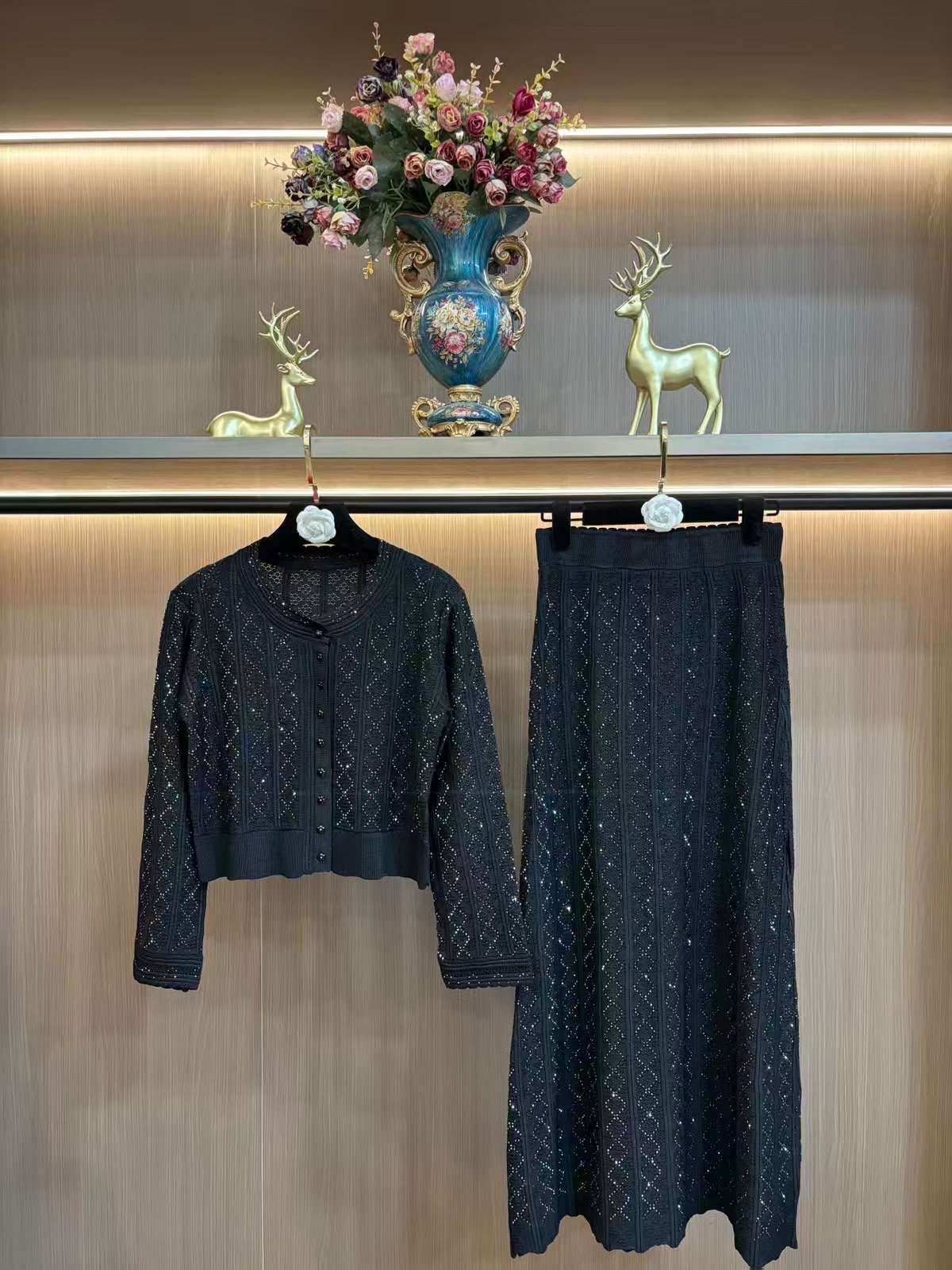 Sandro Cardigan Strass-Knit Collection