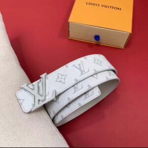 Louis Vuitton White Monogram Canvas Belt