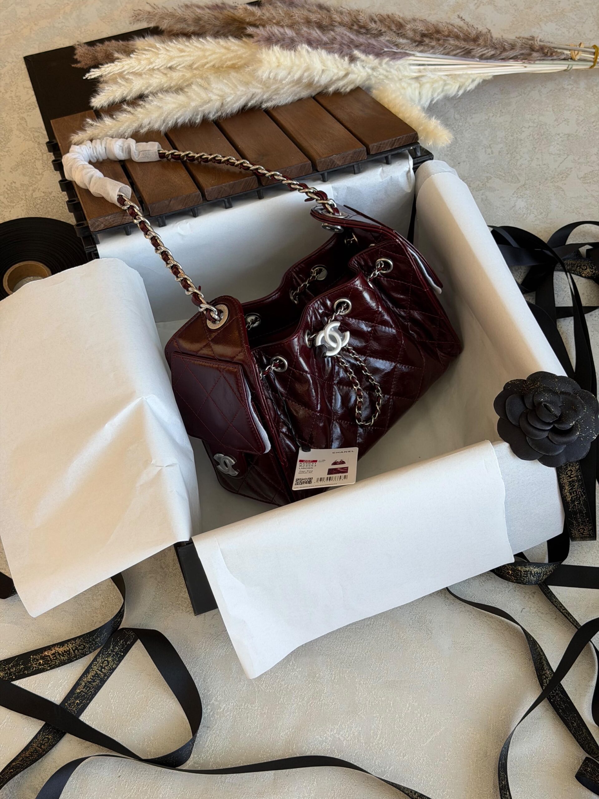 Chanel 25 Mini HandBag Suede Calfskin And Features Gold Metal Hardware - Image 16
