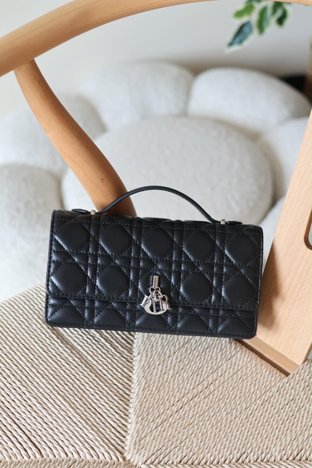 Dior My Dior Mini Bag Cannage Stitching And Silver-Finish D.I.O.R. charms - Image 2