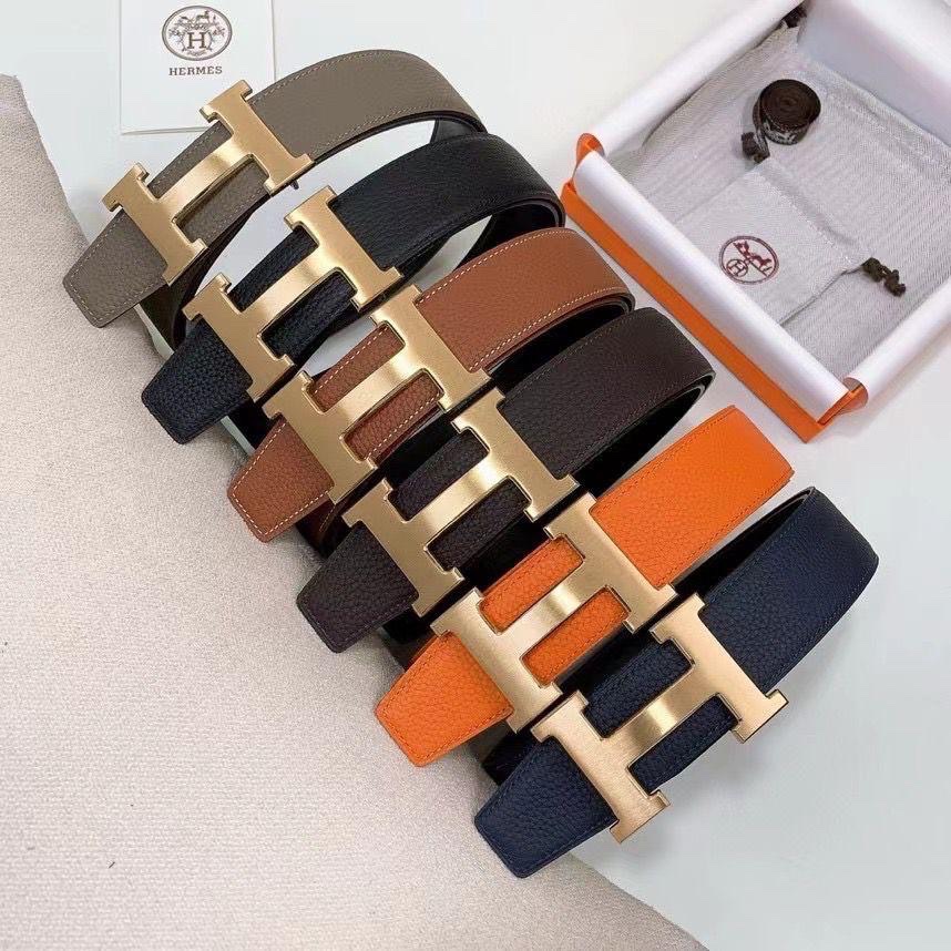 Hermès H Belt Features Black Pebbled Leather - Image 6