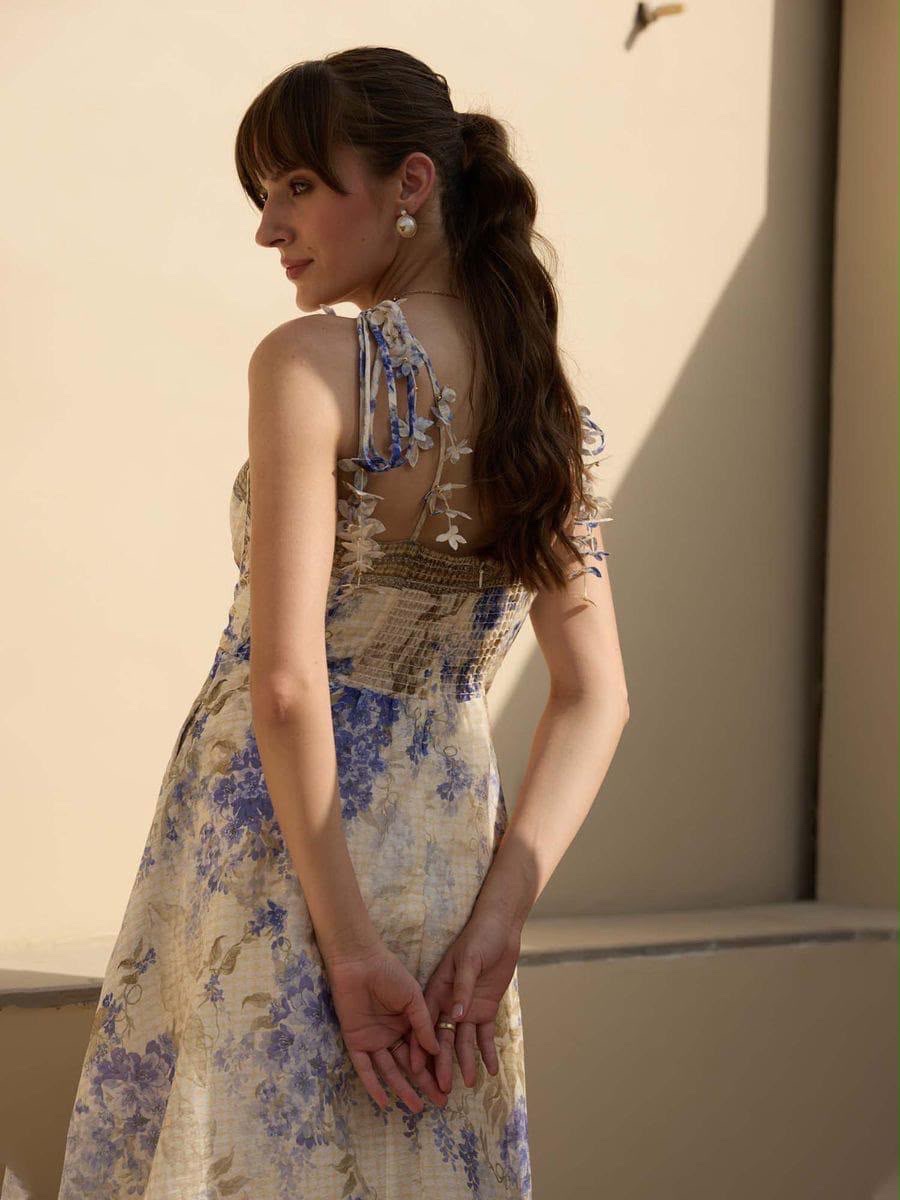 ADI Rosalie Floral Corset Midi Dress - Image 4