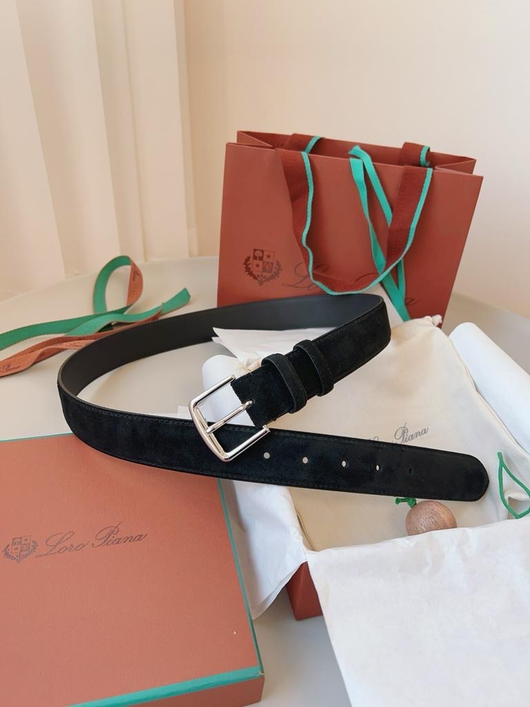Loro Piana Suede Belt Featured - Image 6