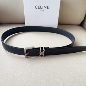 Celine Triomphe Belt Silver-Tone Buckle