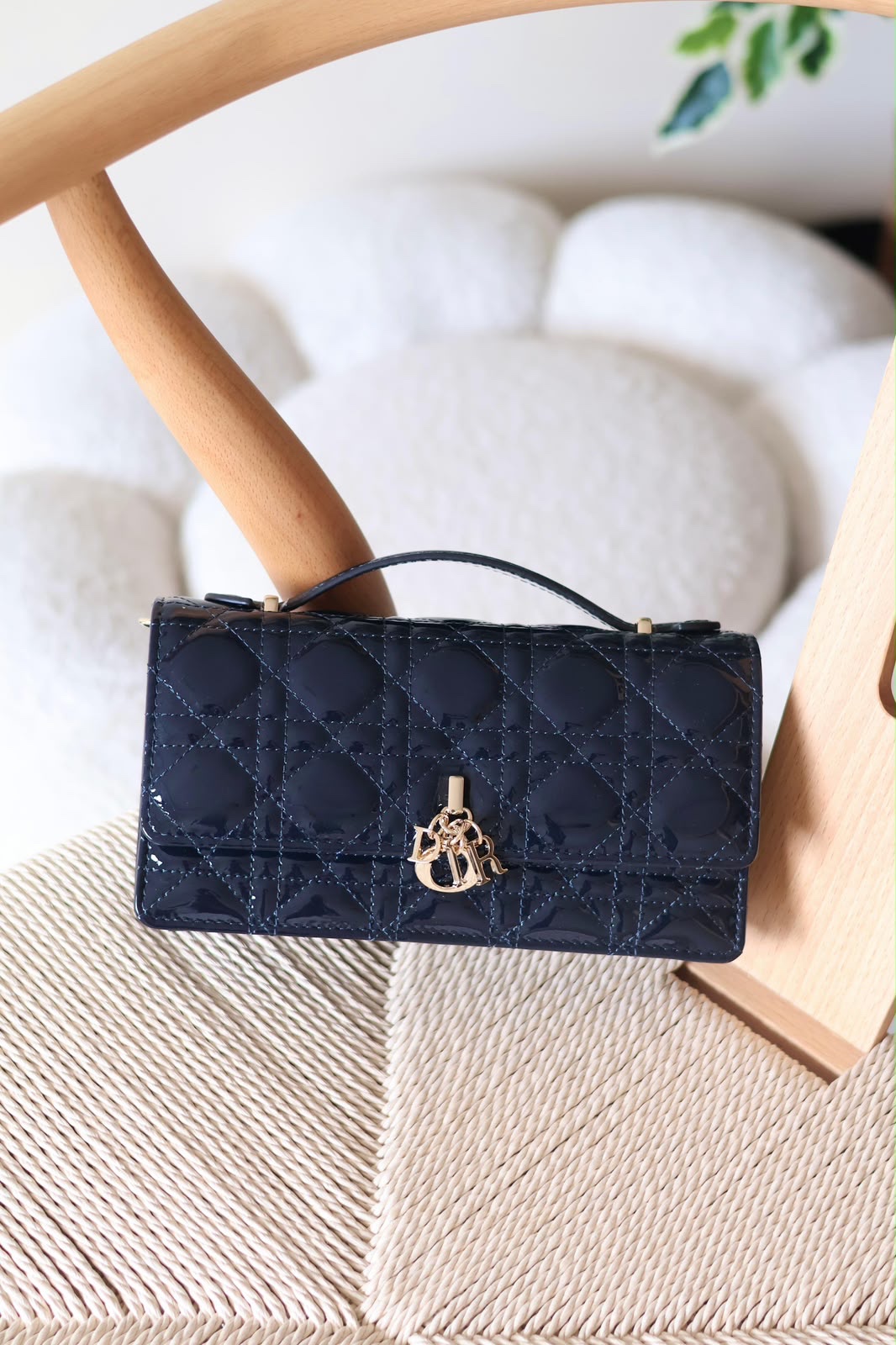 Dior My Dior Mini Bag Cannage Stitching And Silver-Finish D.I.O.R. charms - Image 13