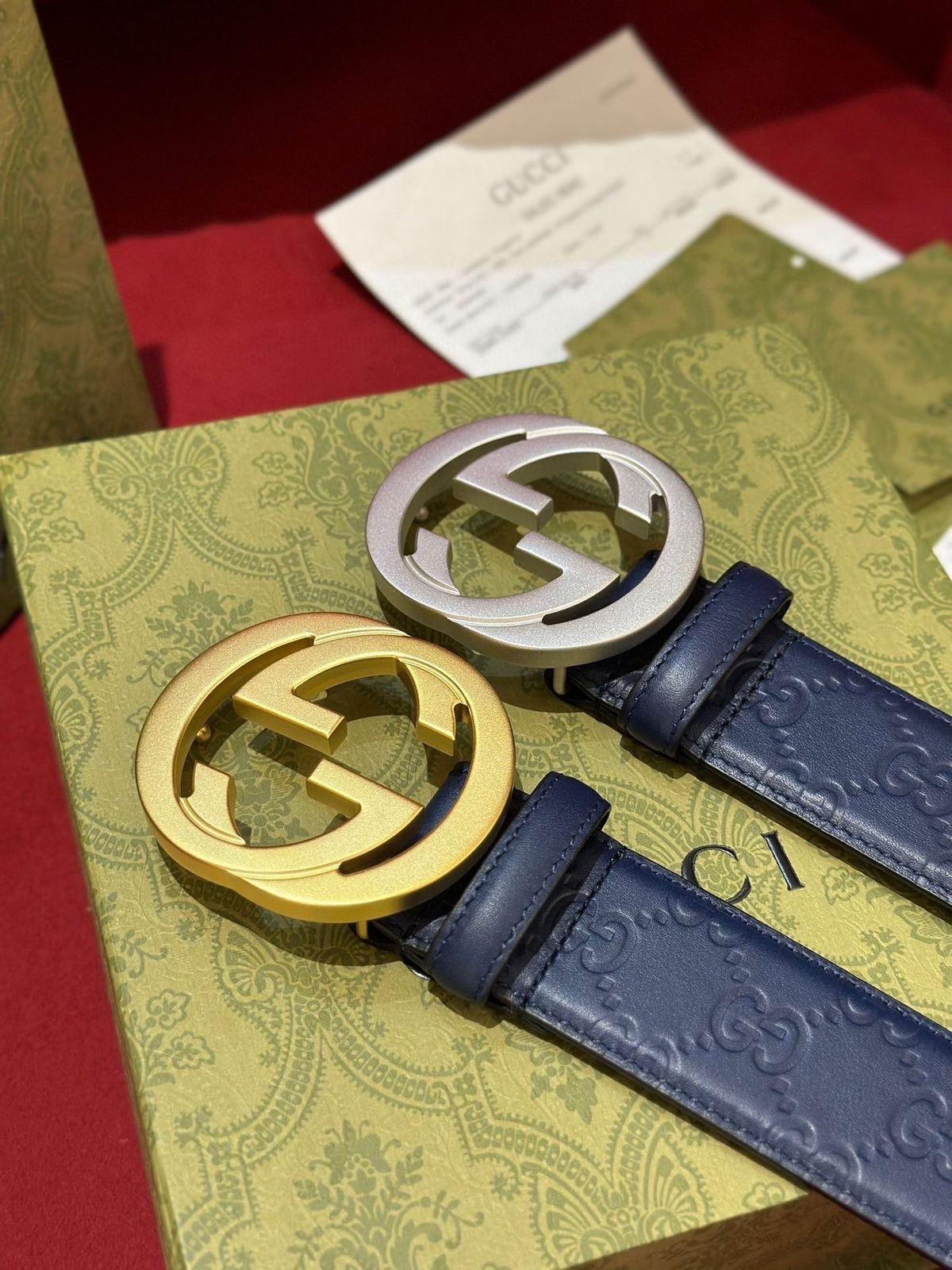 Gucci Men's Signature Leather Belt - Image 10