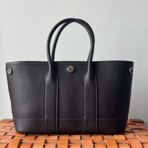 Hermès Garden Party 23 Cm Negonda Leather With Silver-Tone Hardware