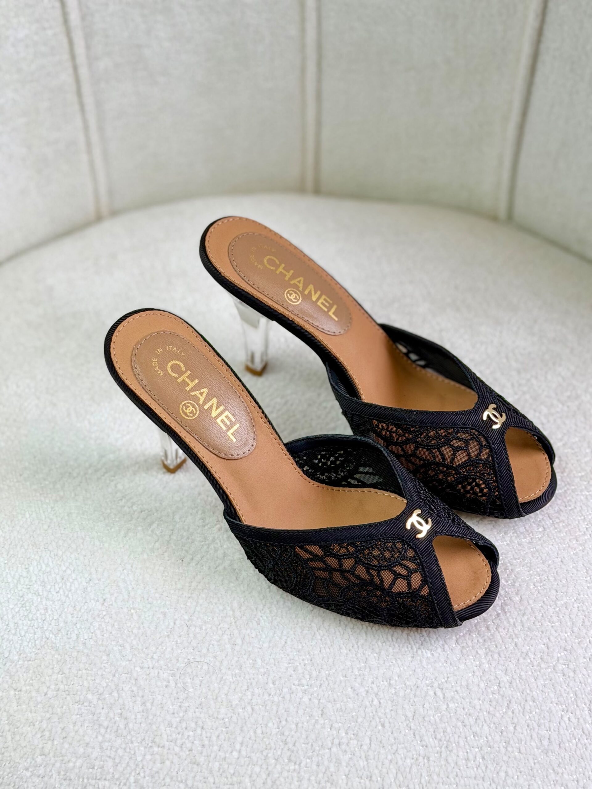 Chanel Mesh Mules