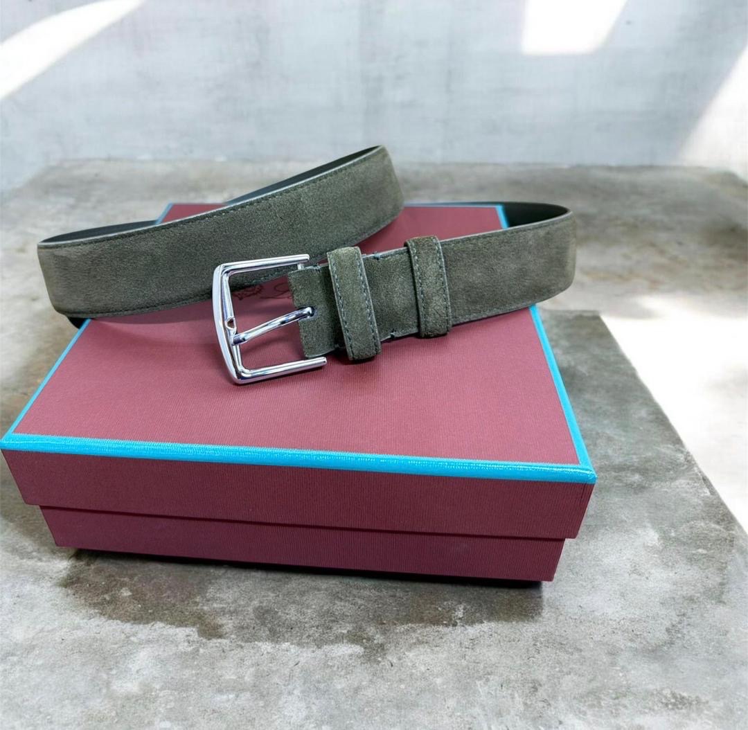 Loro Piana Suede Belt Featured - Image 7