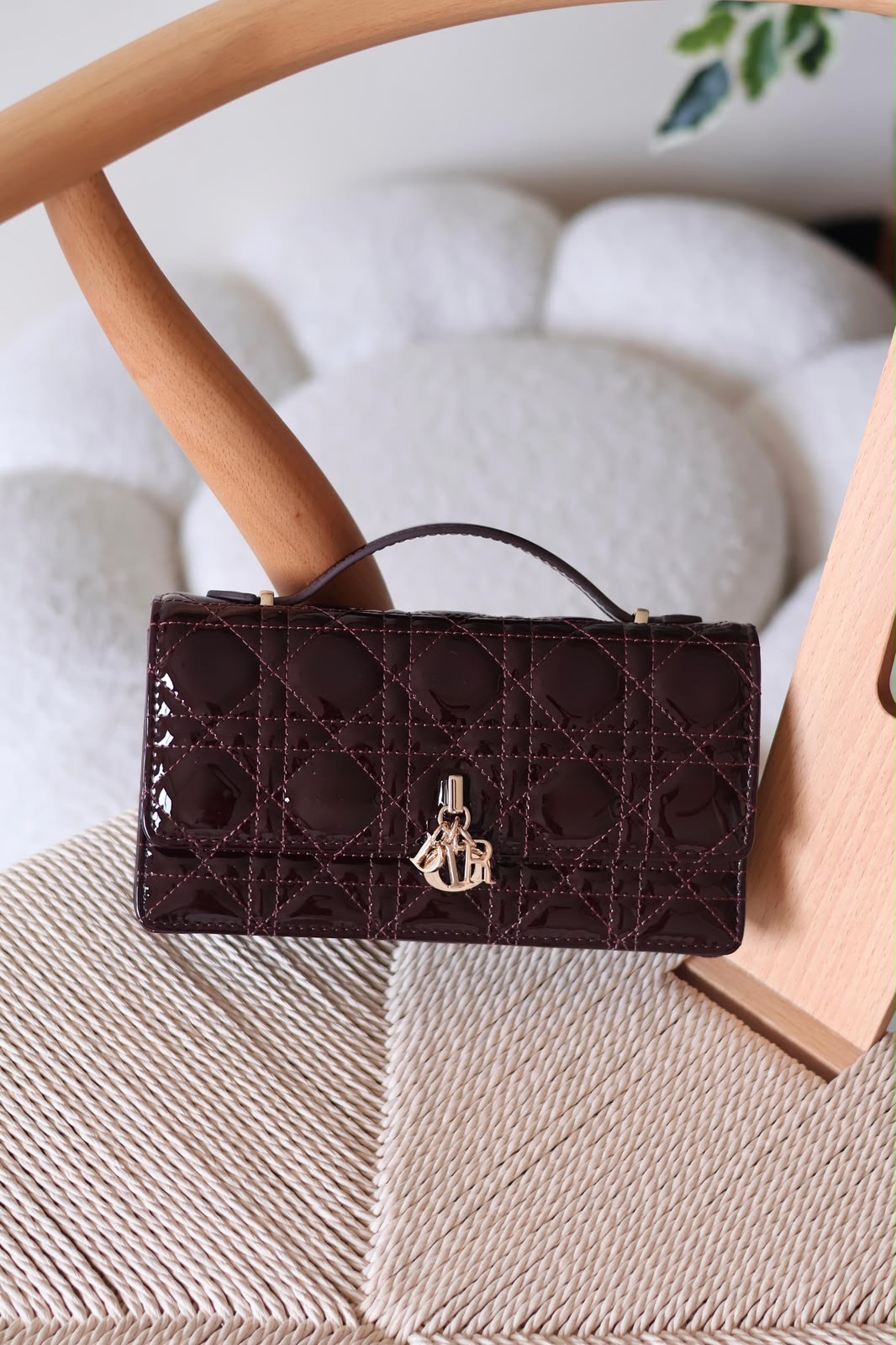 Dior My Dior Mini Bag Cannage Stitching And Silver-Finish D.I.O.R. charms - Image 12