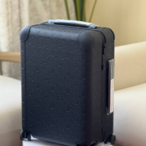 Louis Vuitton Horizon 55 Suitcase Leather Trim And Matte Black Leather Corners