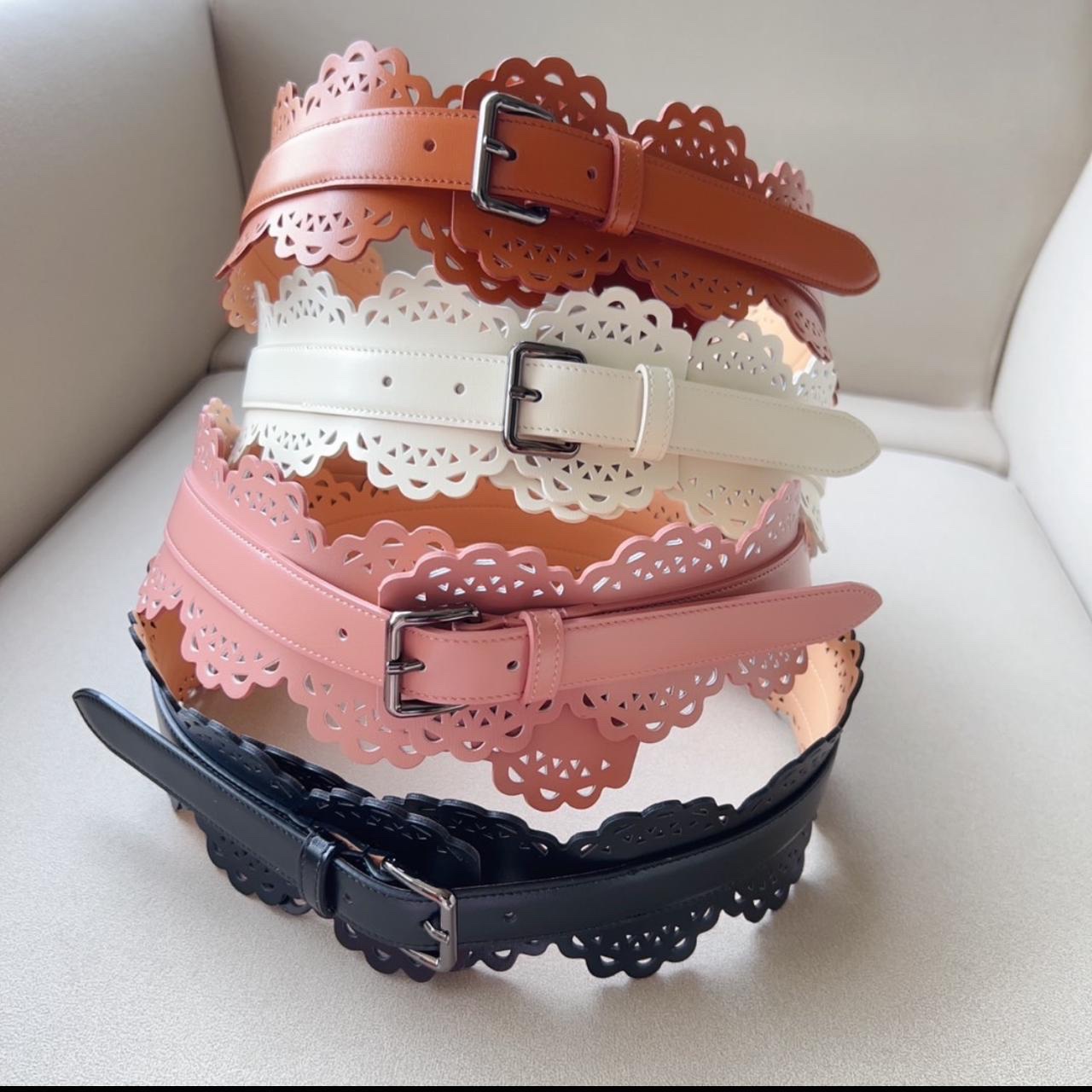 Alaïa Laser-Cut Leather Waist Belts - Image 9