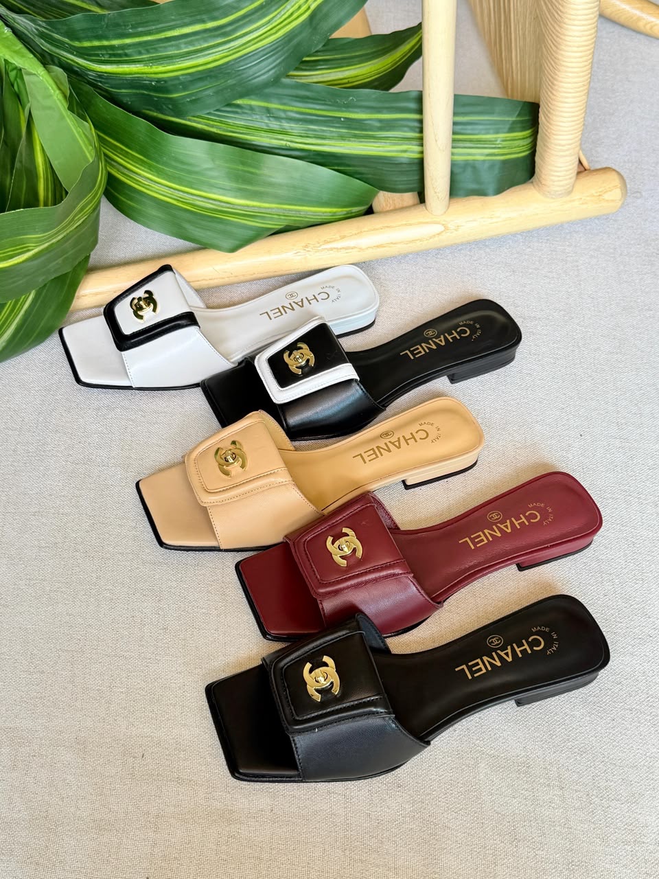 Chanel Mules Leather Strap - Image 12