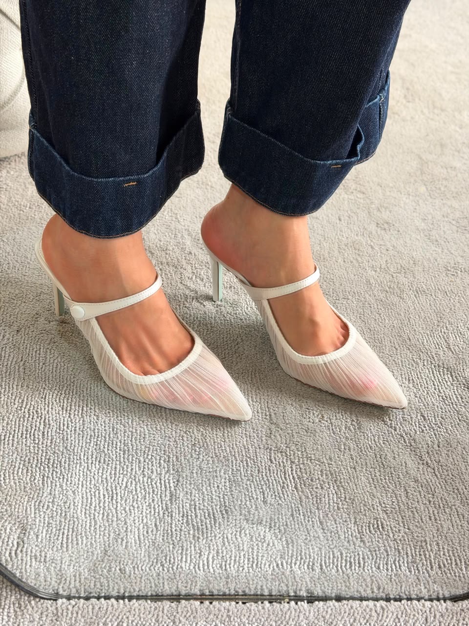 Aquazzura Voile 75 mules And Aquazzura Be Mine Sandals - Image 5