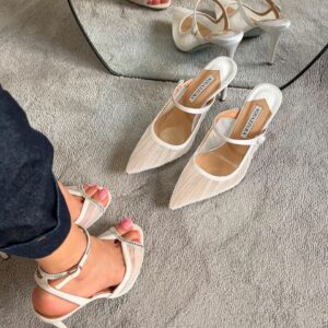 Aquazzura Voile 75 mules And Aquazzura Be Mine Sandals