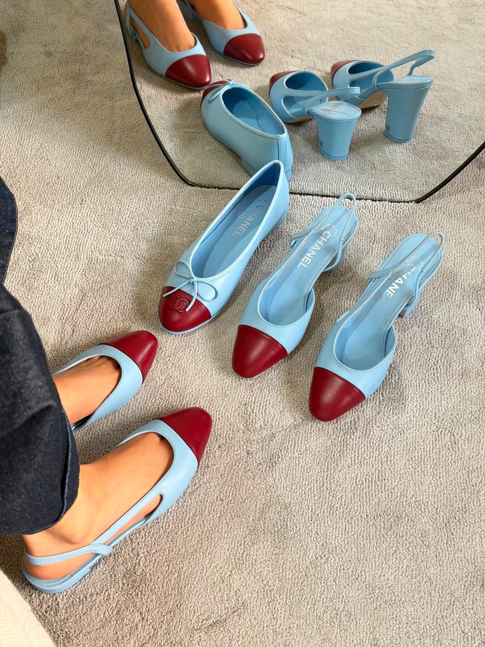 Chanel Lambskin Ballet Chanel Slingback Pumps And Chanel Slingback Pumps