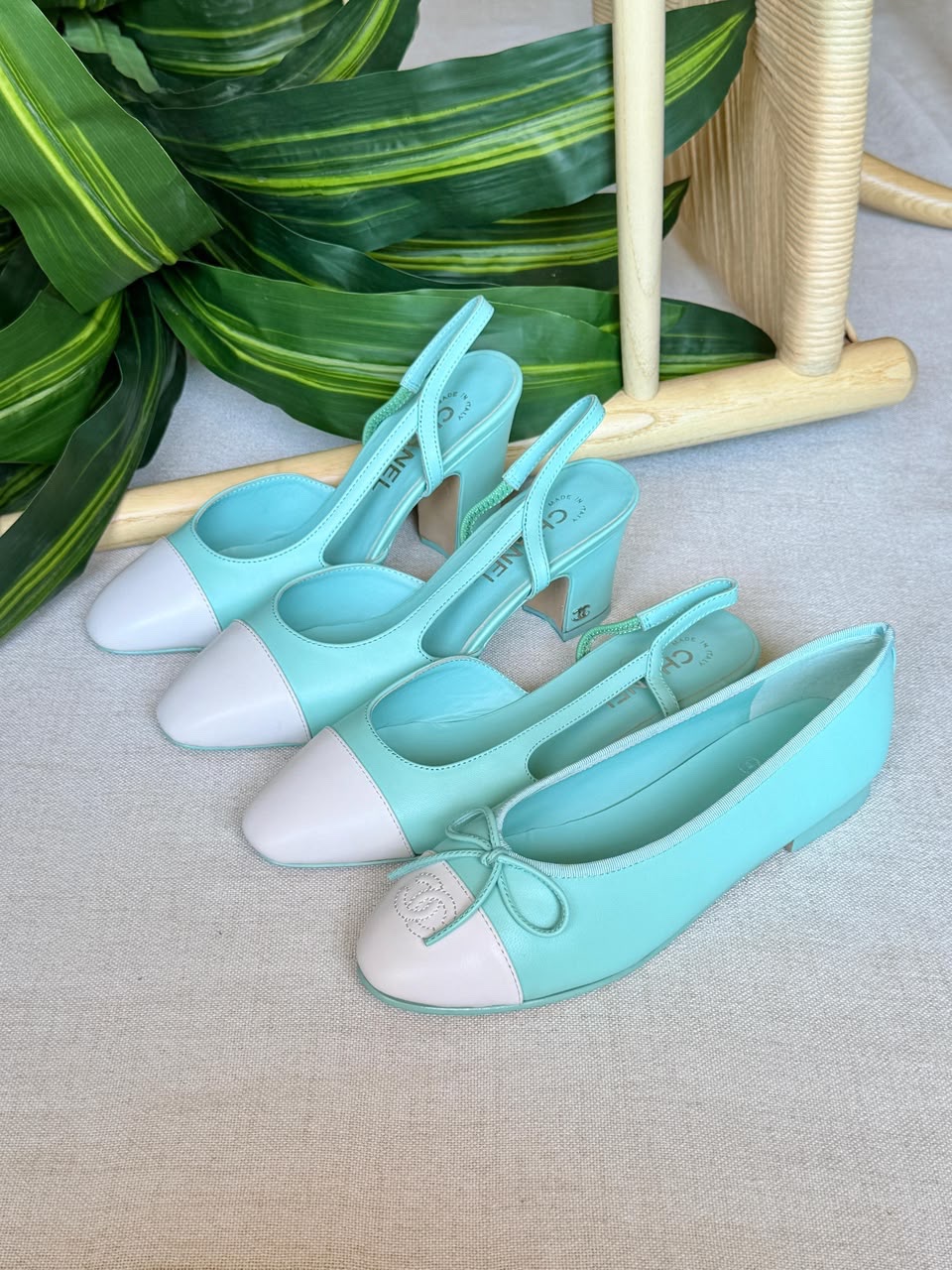 Chanel Lambskin Flats Chanel Slingback And Chanel Heeled Slingbacks - Image 9