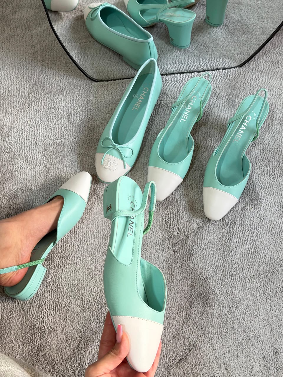 Chanel Lambskin Flats Chanel Slingback And Chanel Heeled Slingbacks