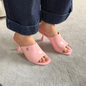 Chanel Patent Leather Mules