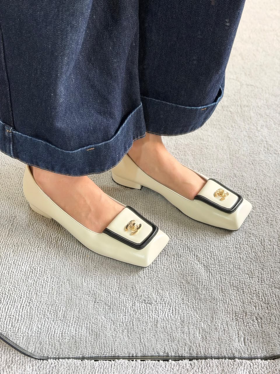 Chanel Turn-Lock Flat Chanel Pumps - Image 5