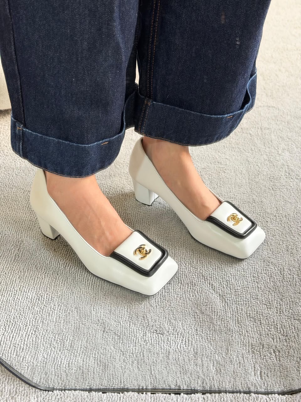 Chanel Turn-Lock Flat Chanel Pumps - Image 4