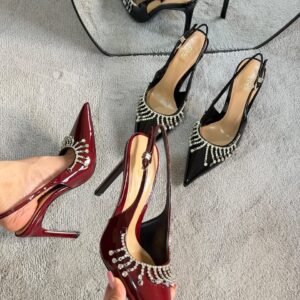 Gucci Bordeaux Patent Leather Pumps