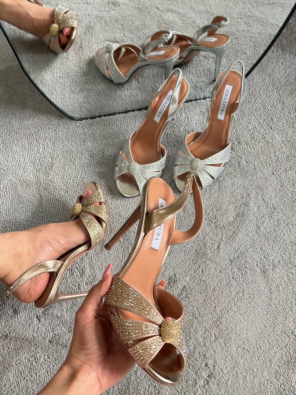 Aquazzura Italian Flirt 105 Sandals