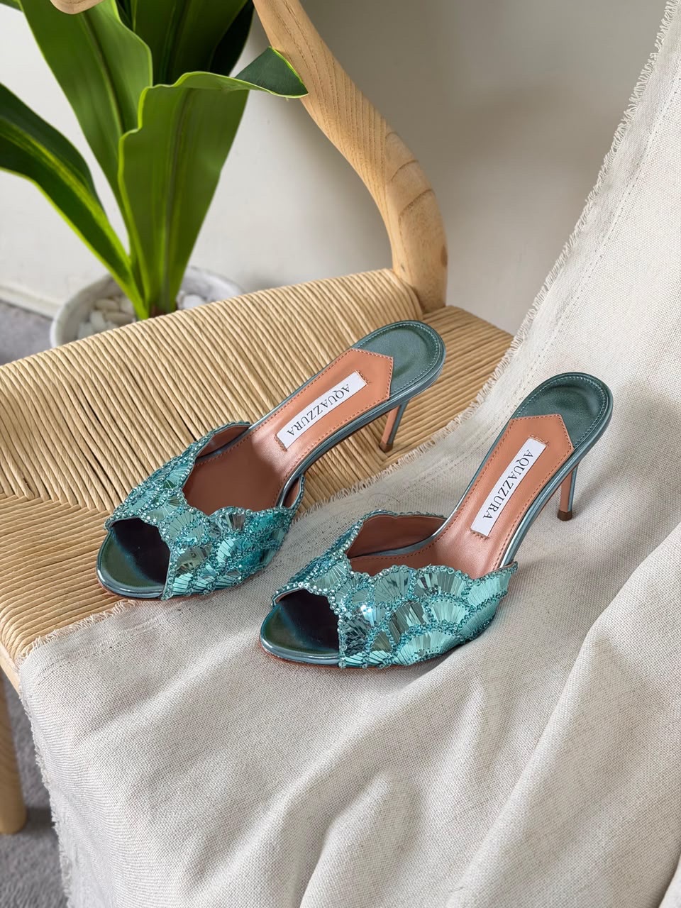 Aquazzura Ce Soir 75 mules - Image 13