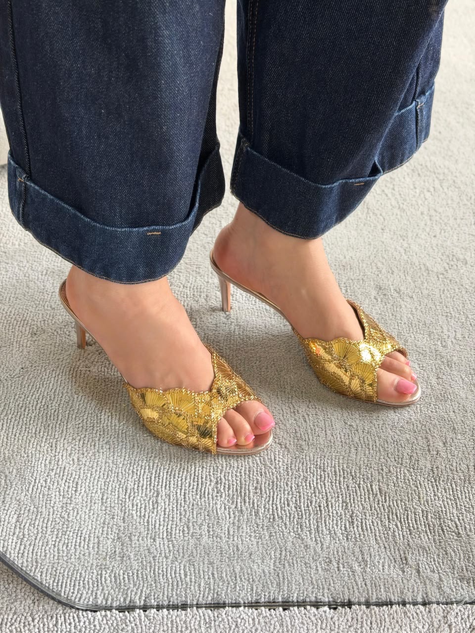 Aquazzura Ce Soir 75 mules - Image 12