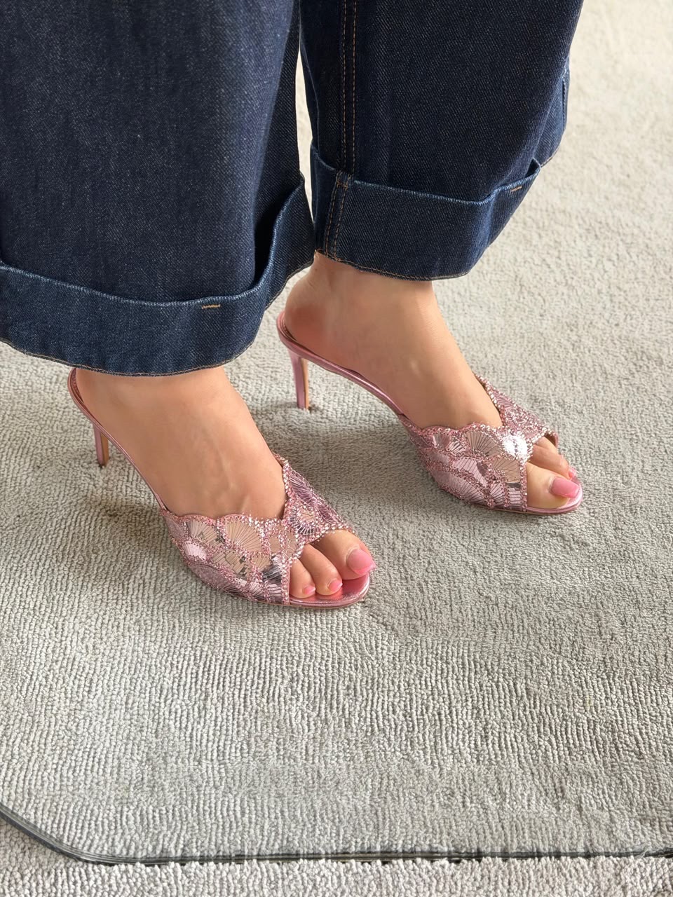 Aquazzura Ce Soir 75 mules - Image 9