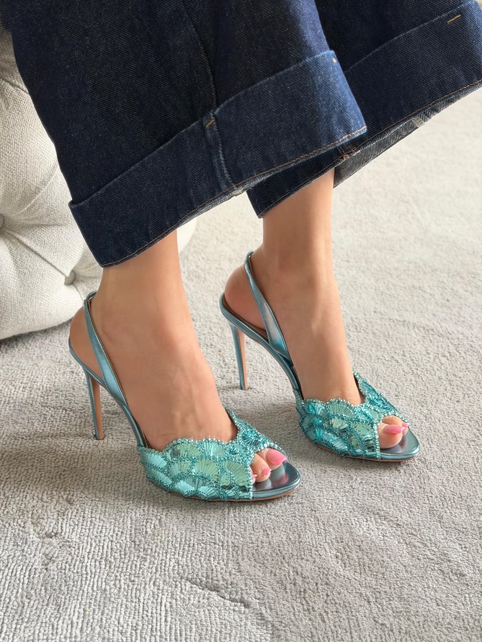 Aquazzura Ce Soir 75 mules - Image 7