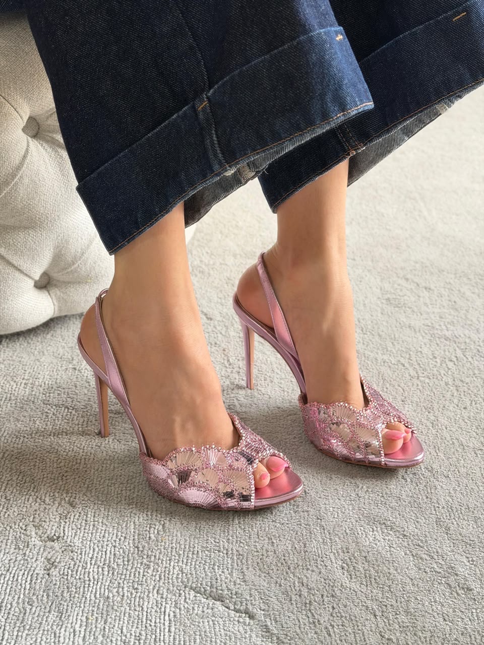 Aquazzura Ce Soir 75 mules - Image 2