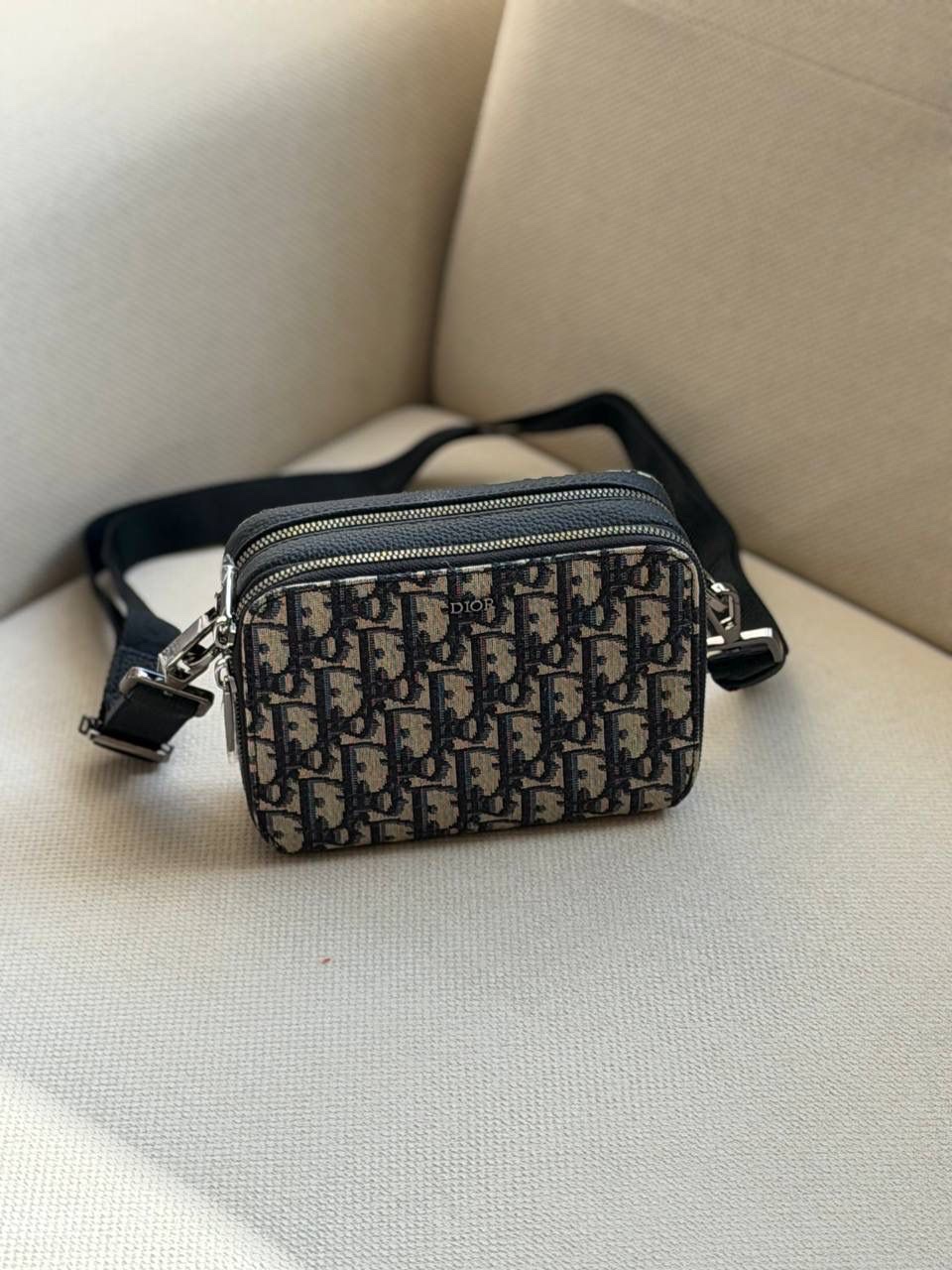 Dior Zipped Pouch with Strap - Image 2