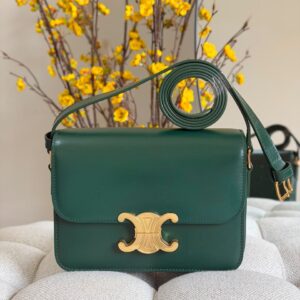 Celine Triomphe Bag Shiny Calfskin Leather