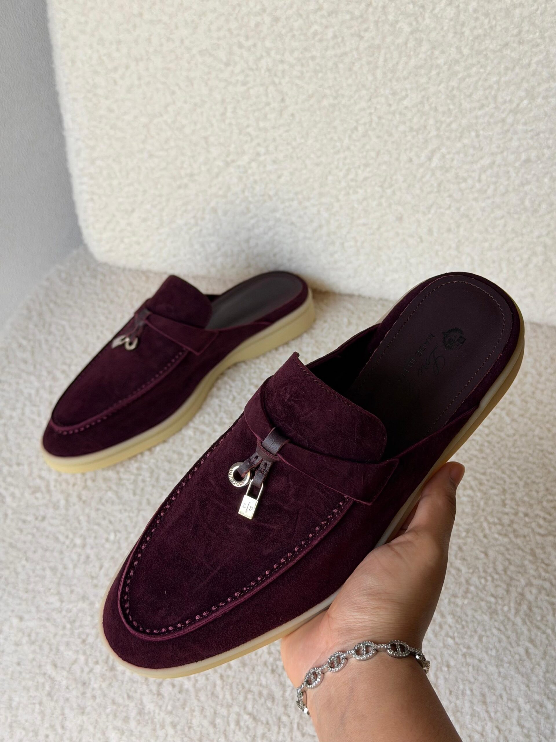 Loro Piana Black Babouche Charms Walk Mules - Image 11