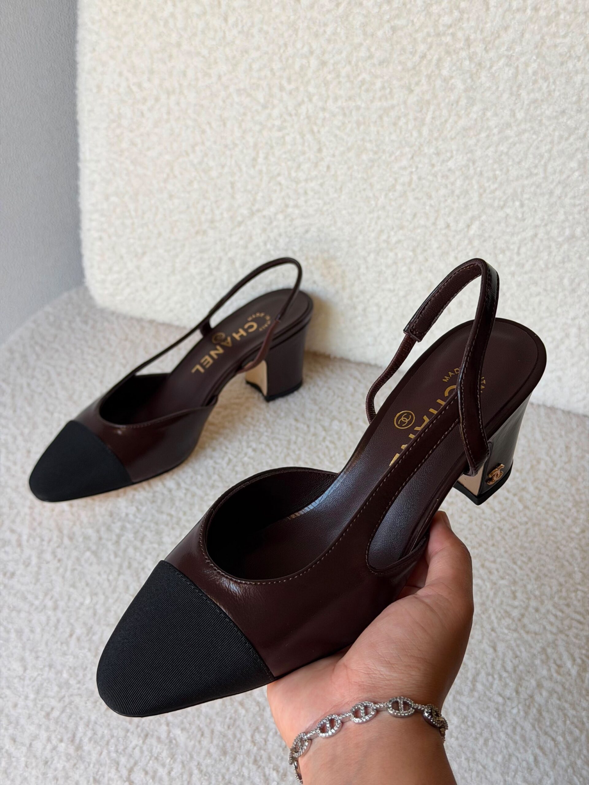 Chanel Lambskin Slingbacks - Image 5