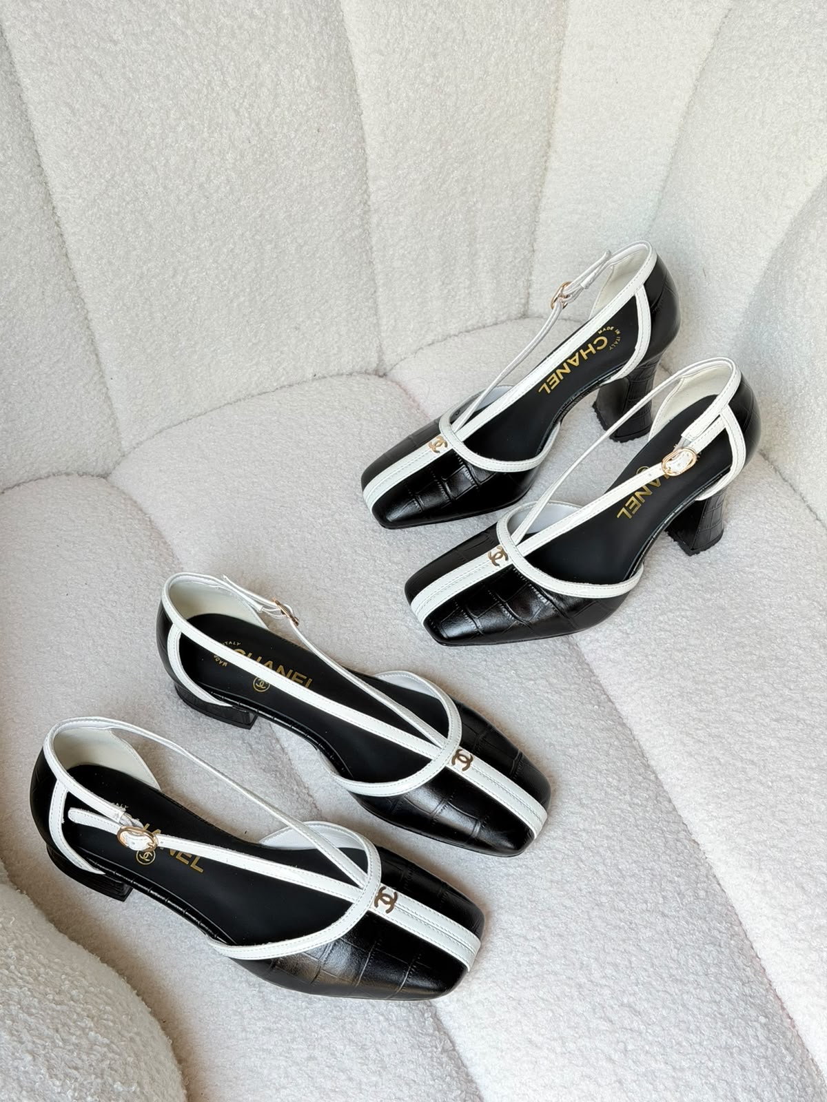 Jane Pumps Featuring A Square Toe And T-Strap - Image 8