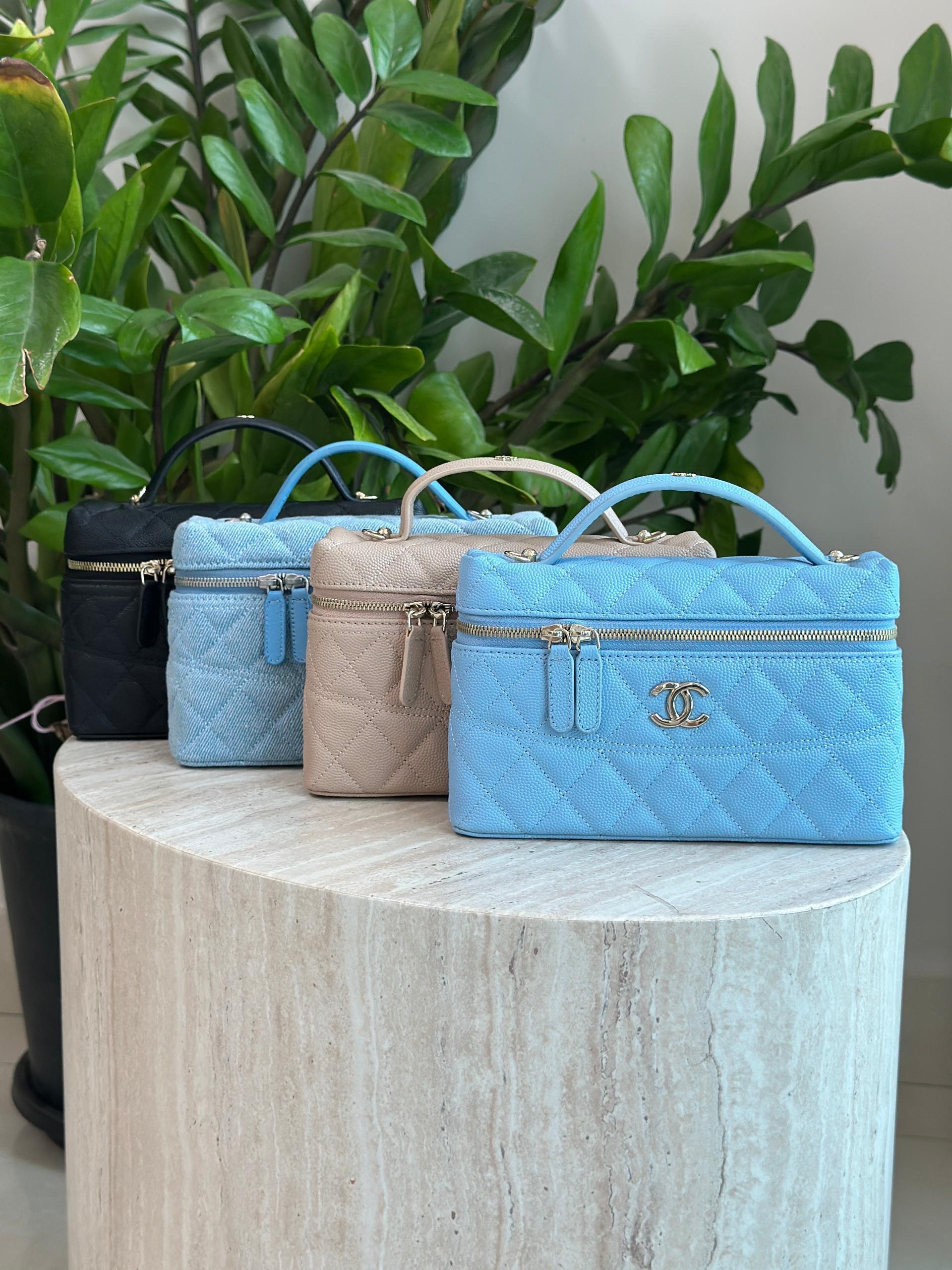 chanel Denim Vanity Case - Image 5