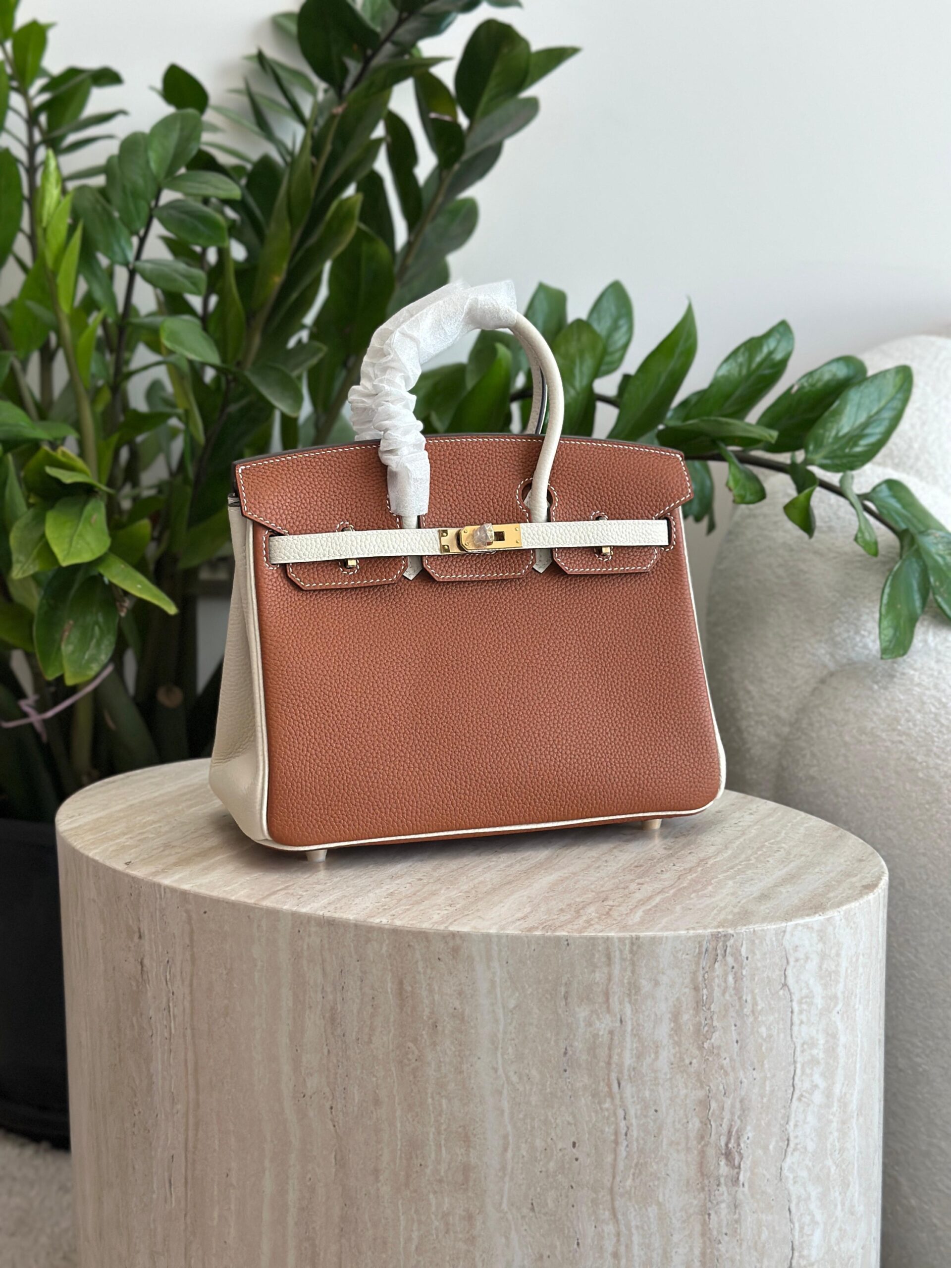 Hermès Birkin 25 Features A Two-Tone Design - Image 4